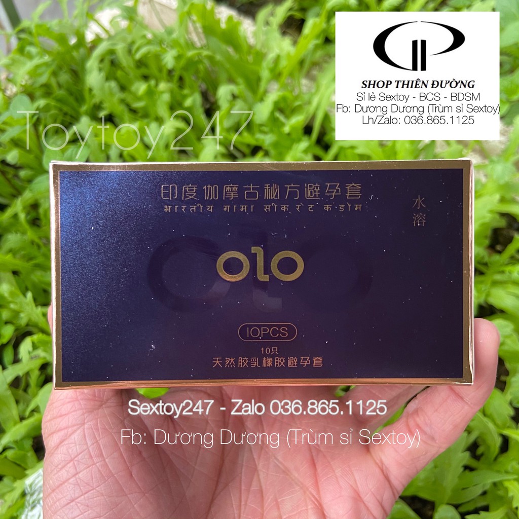 Bao Cao Su Siêu Mỏng 0.01 Olo Gốc Nước The Mát Kéo Dài Thời Gian Hộp 10 Bcs