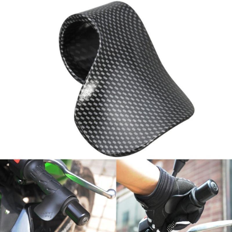 MG Universal Carbon Motorcycle Throttle Rest Cruise Aid Control Grips Cramp Buster Rocker