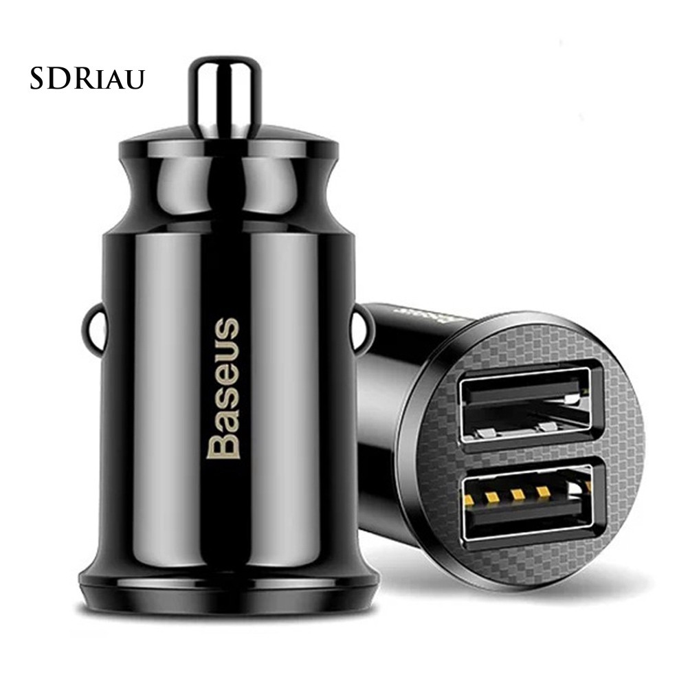 Đủ hàng_Tẩu sạc nhanh Mini USB 3.1A kép chất lượng cao cho xe ô tô