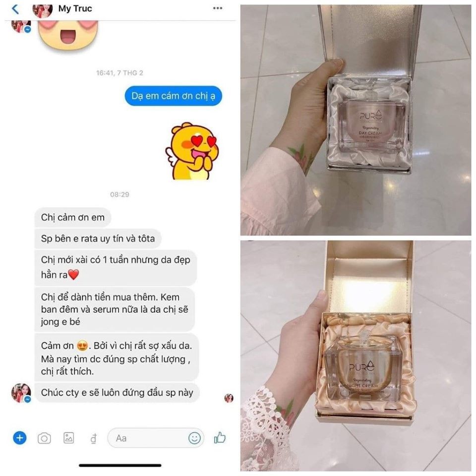 KEM MỘC QUA,KEM PURE NIGHT CREAM,Ceo Ngọc Trinh-Mỹ Nhân  Shop