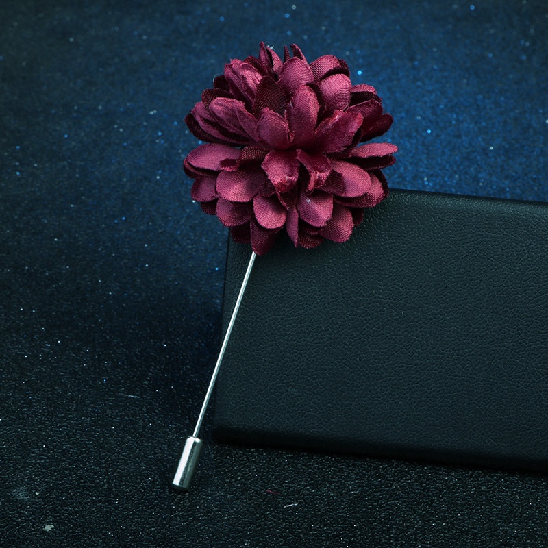 EFAN Ghim Cài Áo Hình Hoa Vải Màu Trơn Dáng Chữ A Thời Trang Hàn Quốc Mới Cho Nam Và Nữ