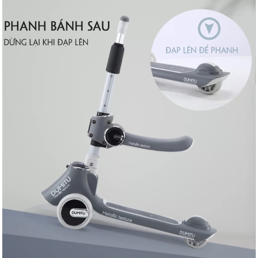 Xe trượt scooter cho bé đa năng xe chòi chân thăng bằng có đèn nhạc , 3 in 1 có ghế ngồi cao cấp.