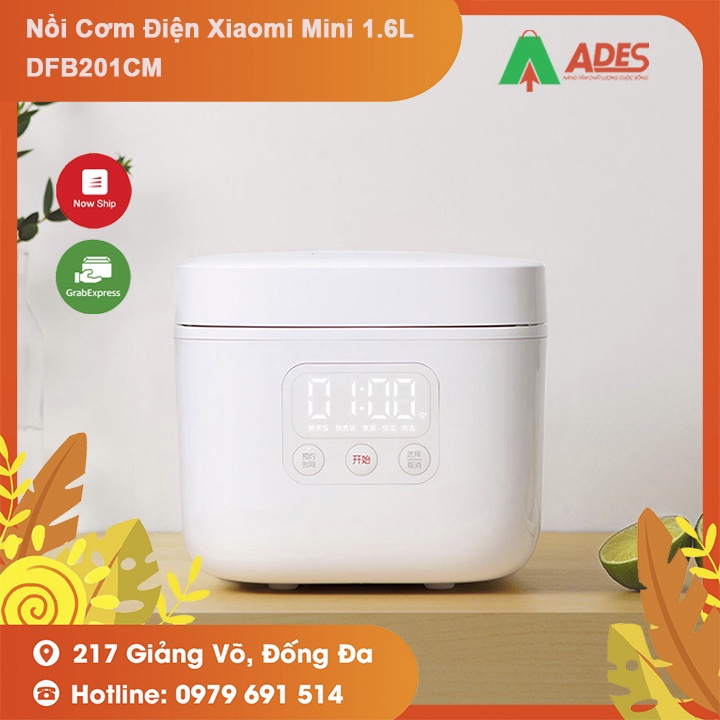 Nồi Cơm Điện Xiaomi Mini 1.6L DFB201CM - Kết nối với điện thoại qua app Mi Home - Bảo hành chính hãng