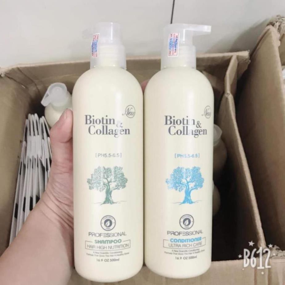  [MUA 1 TẶNG 1] Cặp 2 Dầu gội xả phục hồi và kích thích mọc tóc Biotin & Collagen | BigBuy360 - bigbuy360.vn
