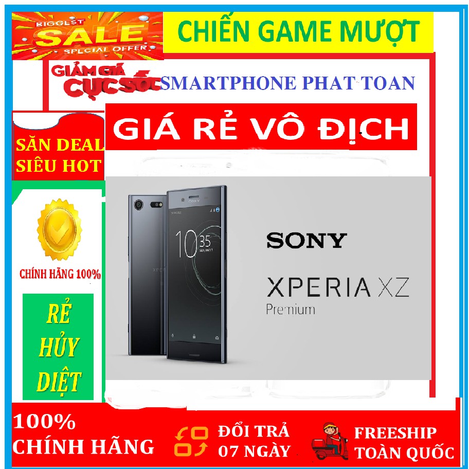 Sony Xperia XZ Premium ram 4G bộ nhớ 64G, CHÍNH HÃNG, bảo hành 12 tháng