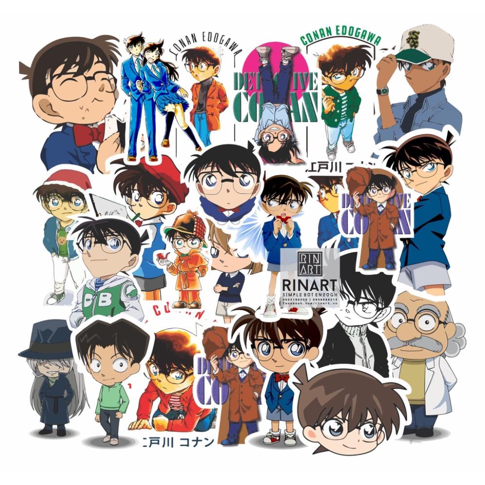 [STICKER 1K] STICKER CONAN SIÊU CHẤT DÁN TRANG TRÍ ĐT LAPTOP VALI TƯỜNG TỦ KỆ MŨ BẢO HIỂM XE MÁY NOTEBOOK