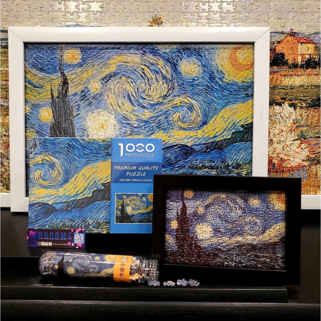 Mini Puzzle Van Gogh 150pcs Bộ tranh xếp hình 150 miếng tranh xếp hình mini 150 mảnh Trang trí bàn học bàn làm việc