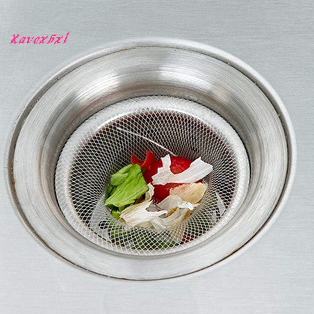 Set 100 Túi Lưới Lọc Rác Bồn Rửa Chén Dùng Một Lần Chống Tắc Nghẽn