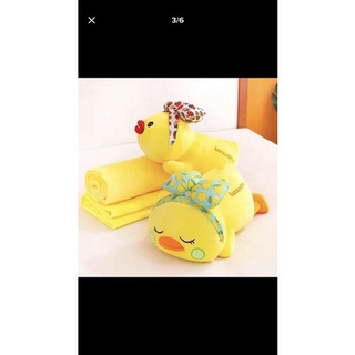 Bộ chăn văn phòng 2in1 Vịt vàng (Gấu bông vịt vàng kèm chăn đắp)
