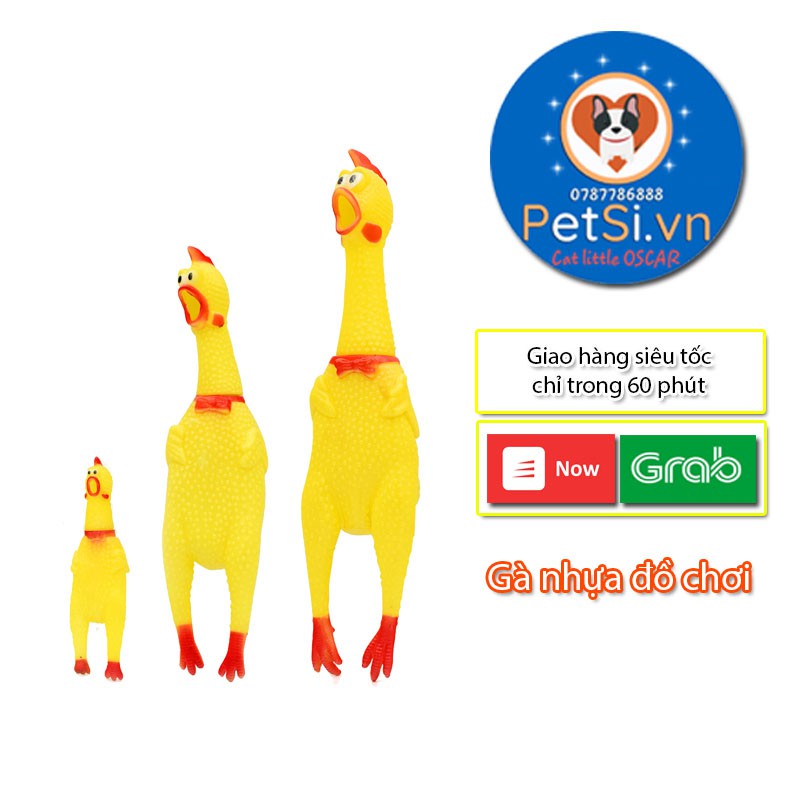 Đồ Chơi Cho Pet Gà Bóp Kêu ò ó o