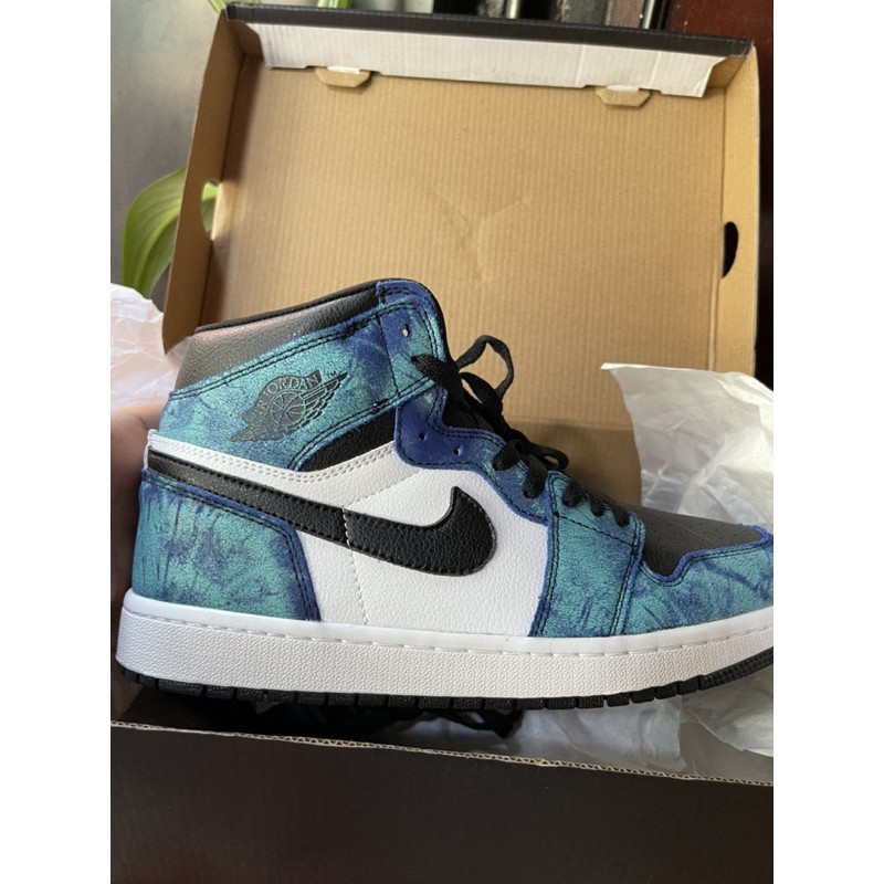 giầy nam Air Jordan Retro 1 Tie Dye Big Kid Size 3Y