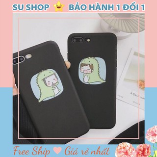 Ốp lưng iphone khủng long xanh chibi