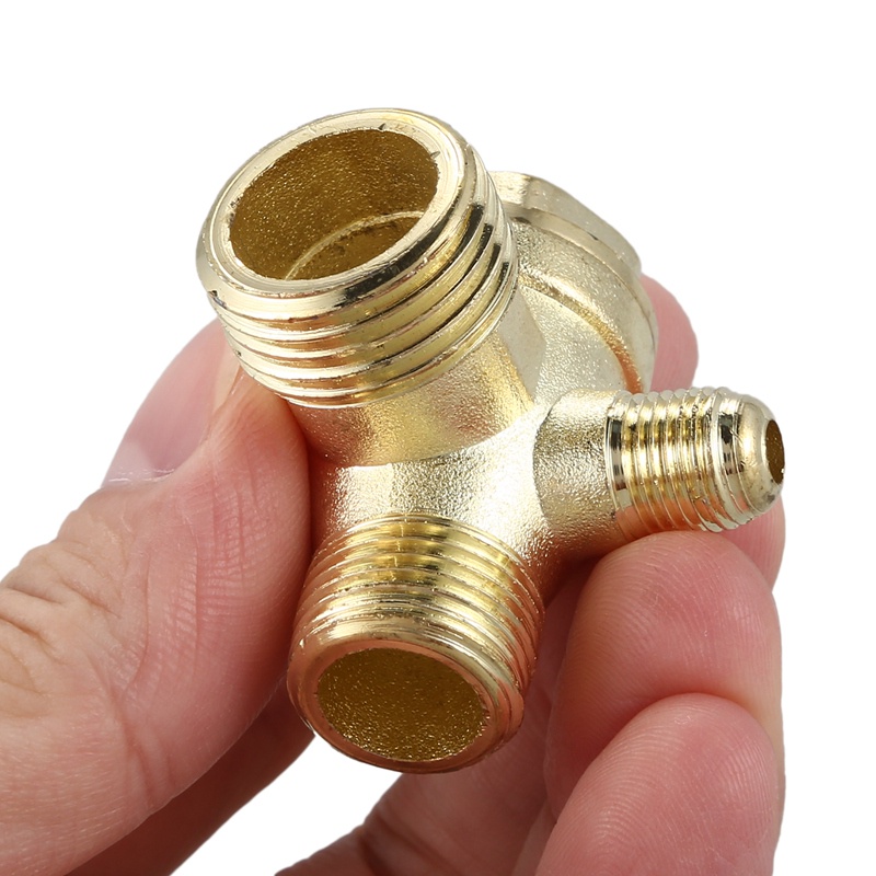 Van Kiểm Tra Máy Nén Khí 3 Chiều 2 / 5 &quot;3 / 8&quot; PT 1 / 2 &quot;PT