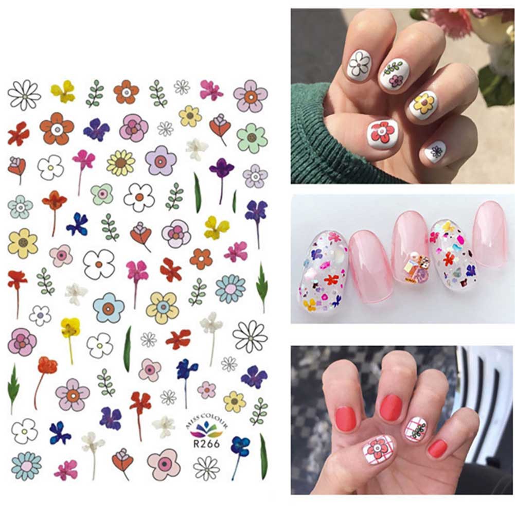 [Hàng mới về] Nhãn dán trang trí móng tay kiểu dáng 3d long lanh tự dính