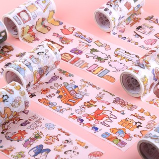 Sticker trang trí sổ, sticker bullet journal đáng yêu dạng cuộn [Tặng quà cho đơn từ 50k]