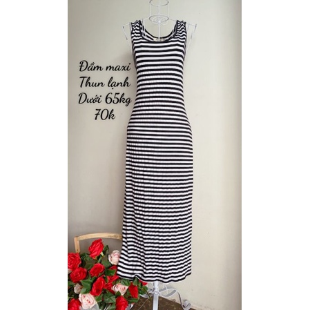 Đầm maxi thun