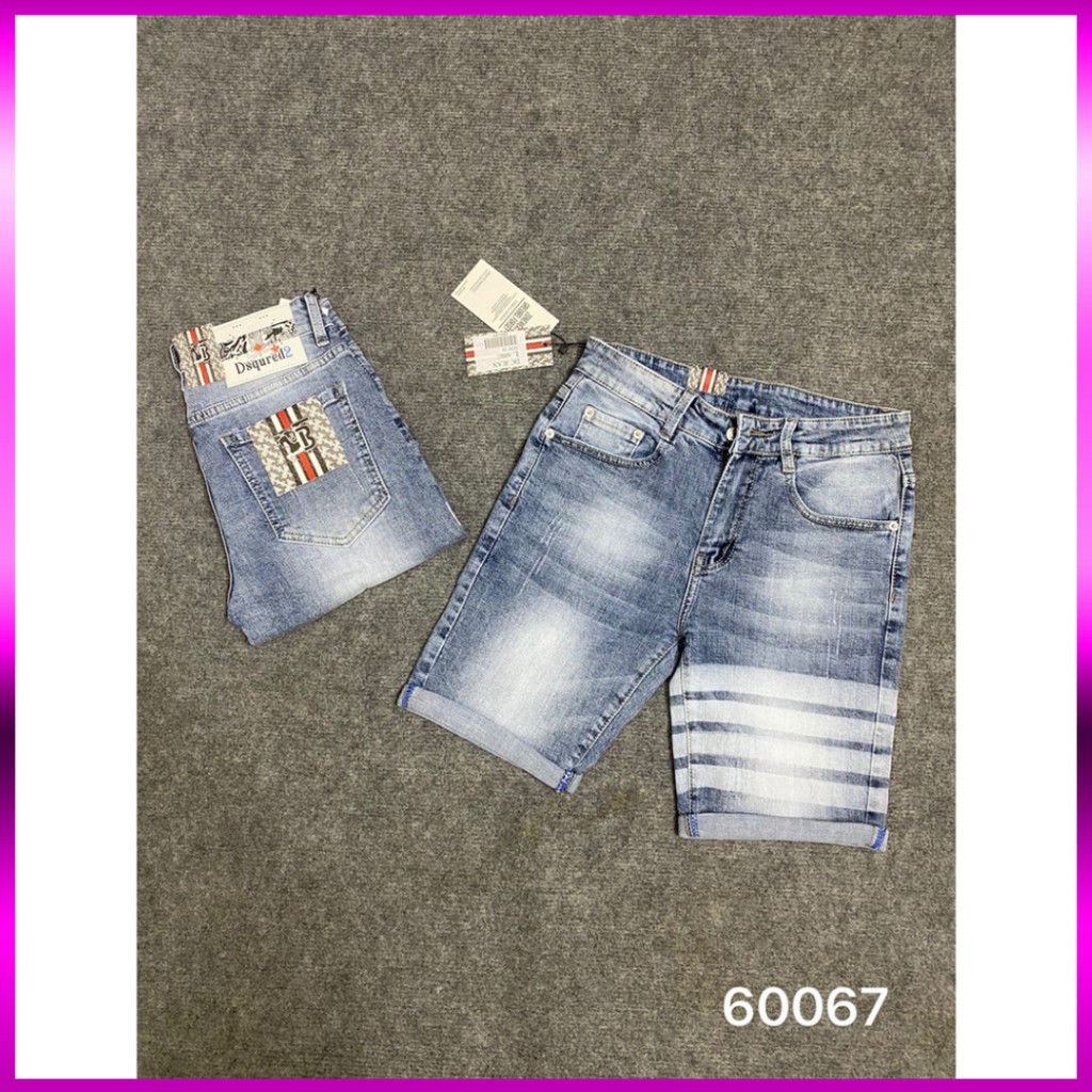 Quần Ngố ⚡ Quần Bò Nam DSQ Khóa Lệch Màu Xanh Hàng Siêu đẹp | BigBuy360 - bigbuy360.vn