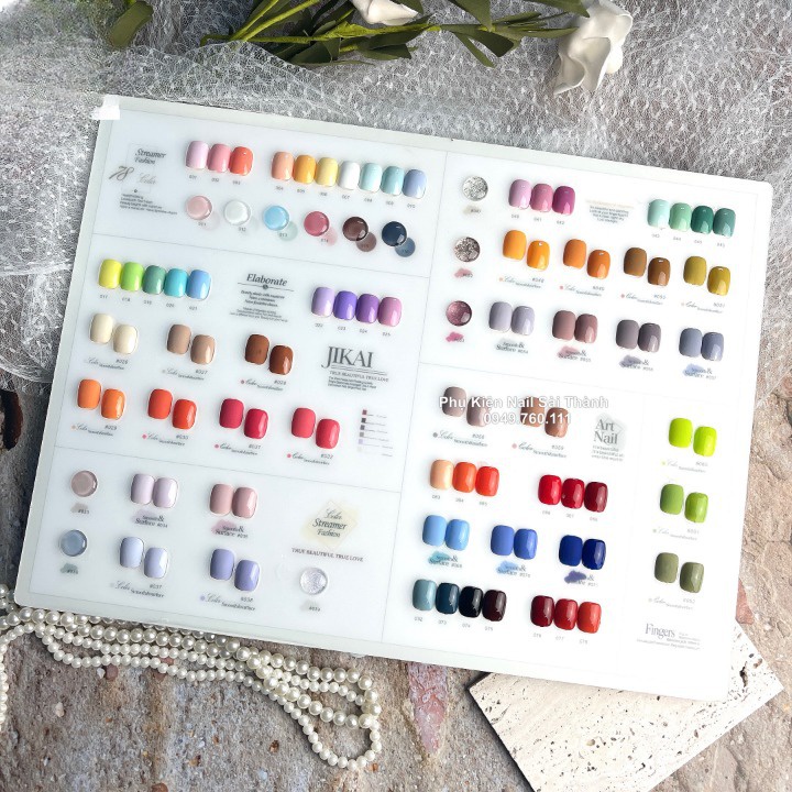 Bộ Sơn Gel Jikai 78 Màu (Tặng Kèm Bảng Màu)
