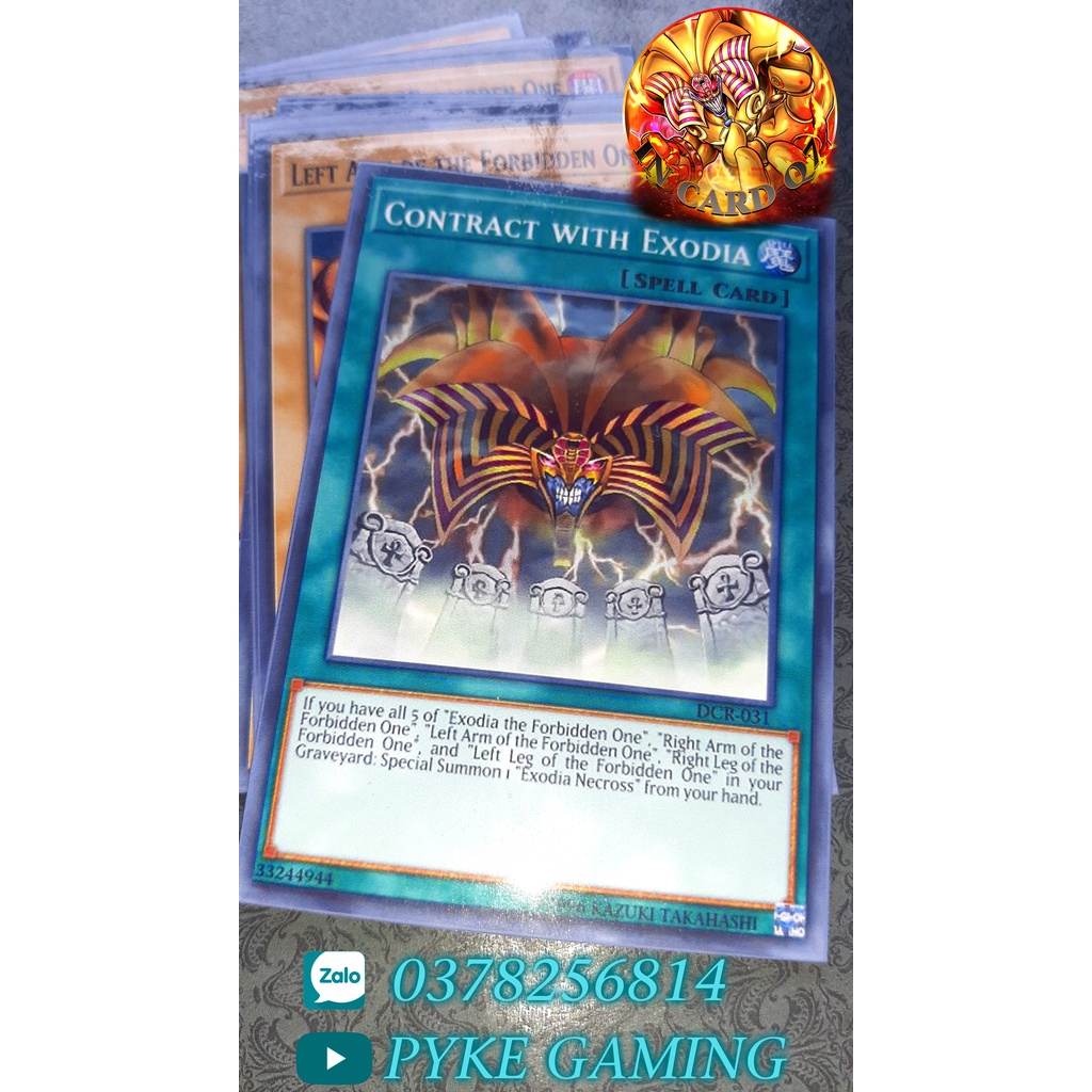 Pack 18 Lá Bài Yugioh  Exodia (Bài in Giấy Bóng Chất Lượng Cao)