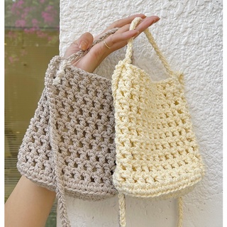 Túi lưới len korea handmade