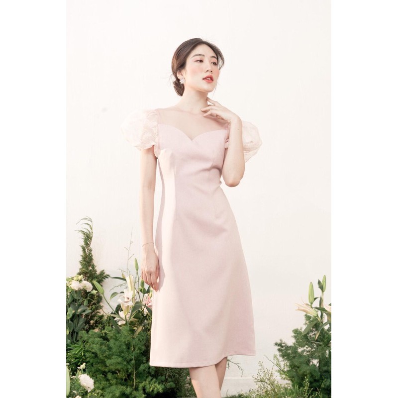 ĐẦM VÁY LALA 2 RẬP THIẾT KẾ - DÁNG DÀI TAY REN BỒNG | BigBuy360 - bigbuy360.vn