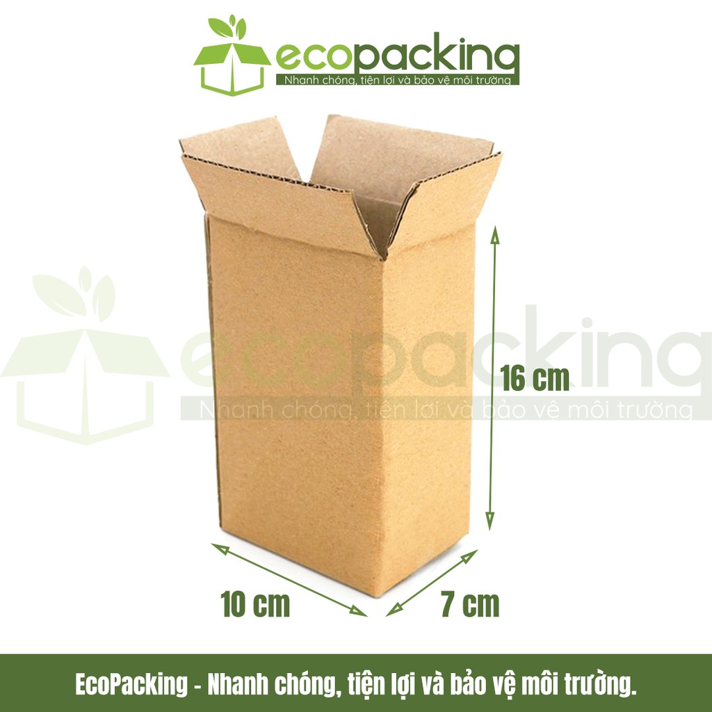 [XẢ KHO] Combo 20 thùng hộp carton 10x7x16 cm đóng gói giao hàng