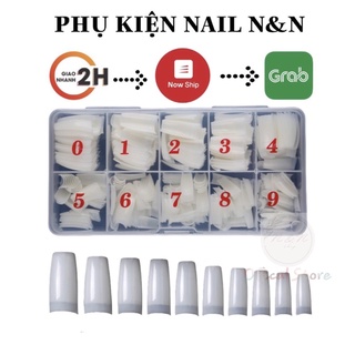 Hộp 500 móng nối Hàn form vuông đủ size