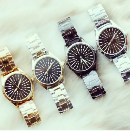 Đồng Hồ Nữ BEE SISTER 1457 Chính Hãng Mặt Đen [ Có Hình Thật Phía Cuối]