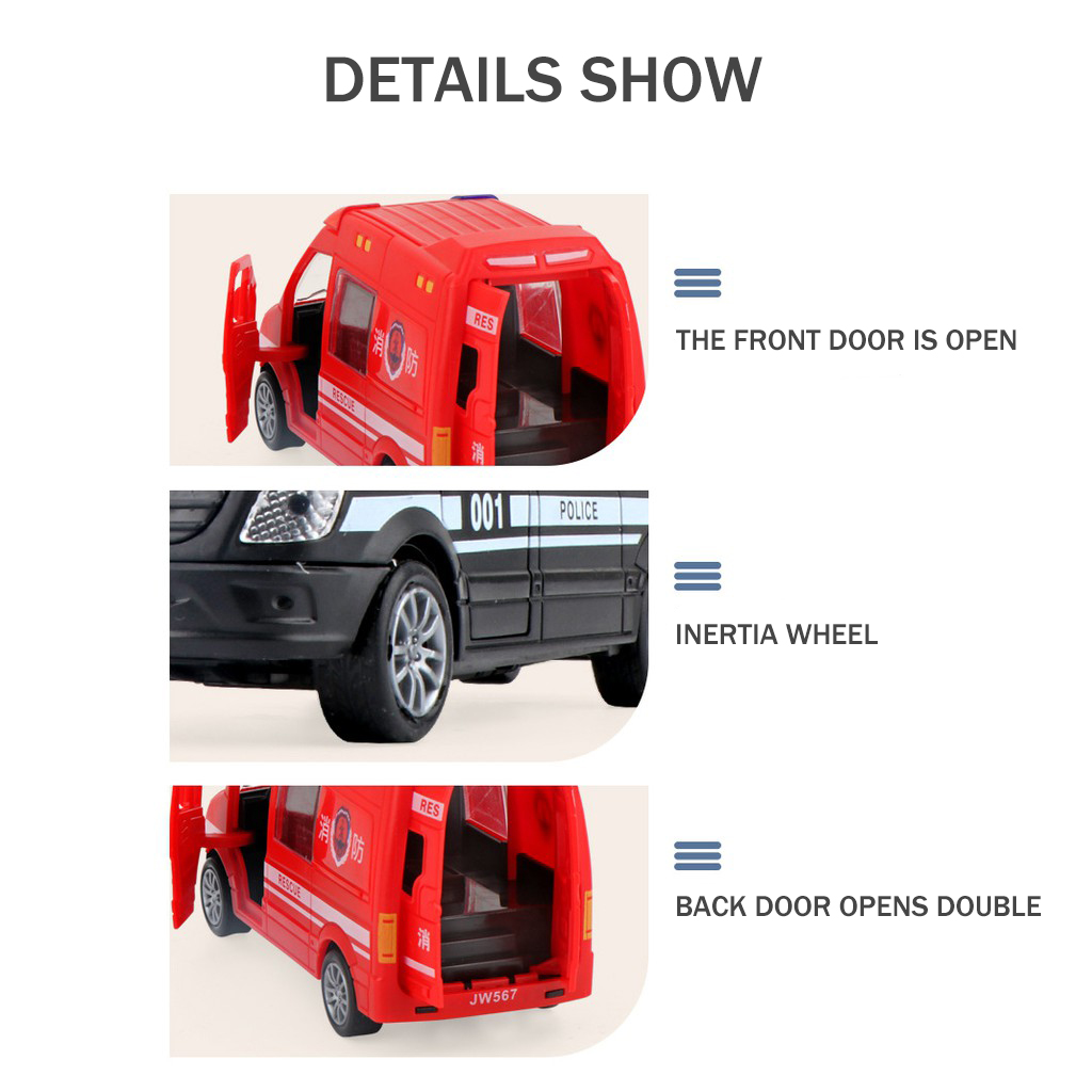 Xe cảnh sát đồ chơi /xe cứu thương/Mô hình xe cứu hỏa/cảnh sát đồ chơi thích hợp cho bé ô tô đồ chơi