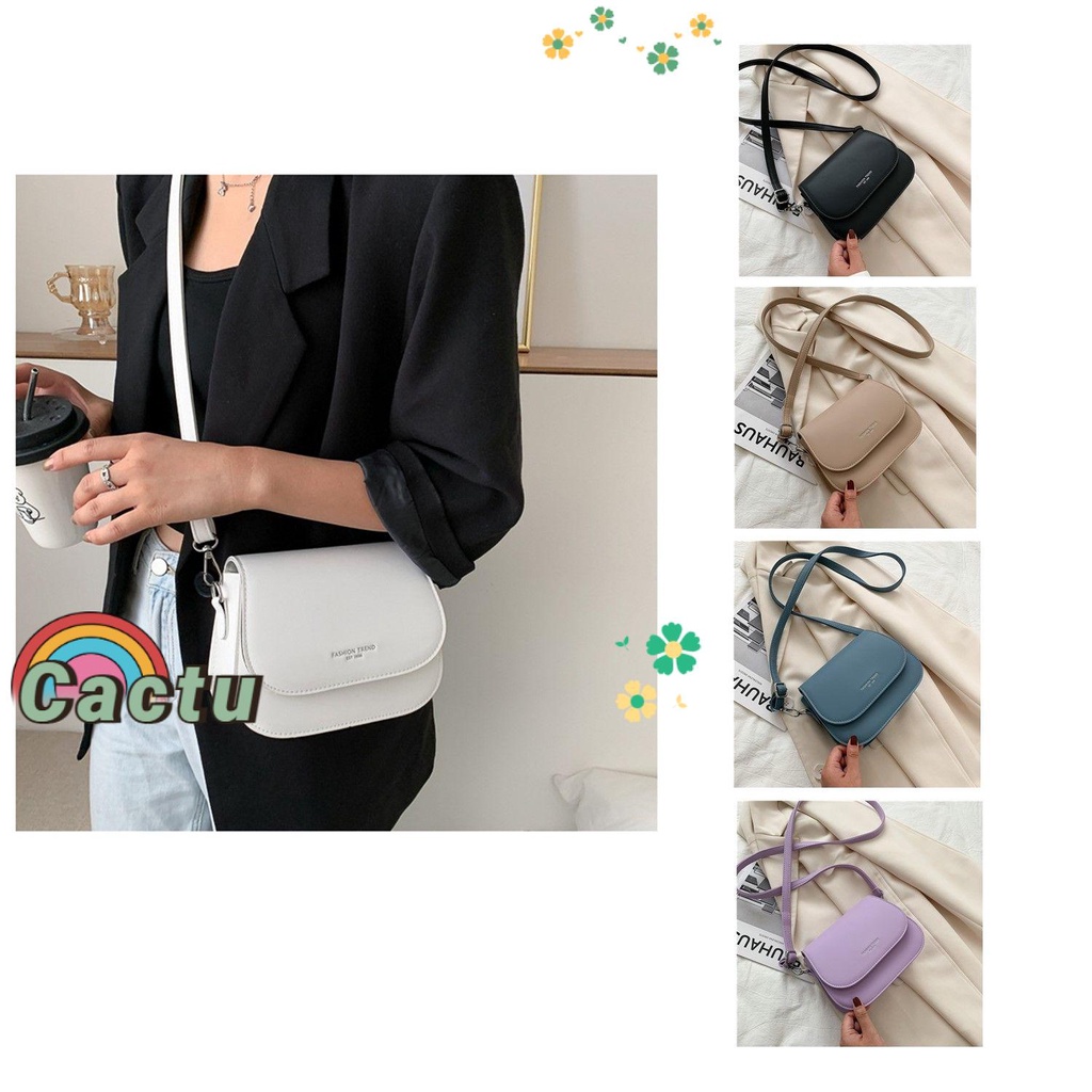 Túi Xách Da PU Dạng Yên Ngựa Thời Trang