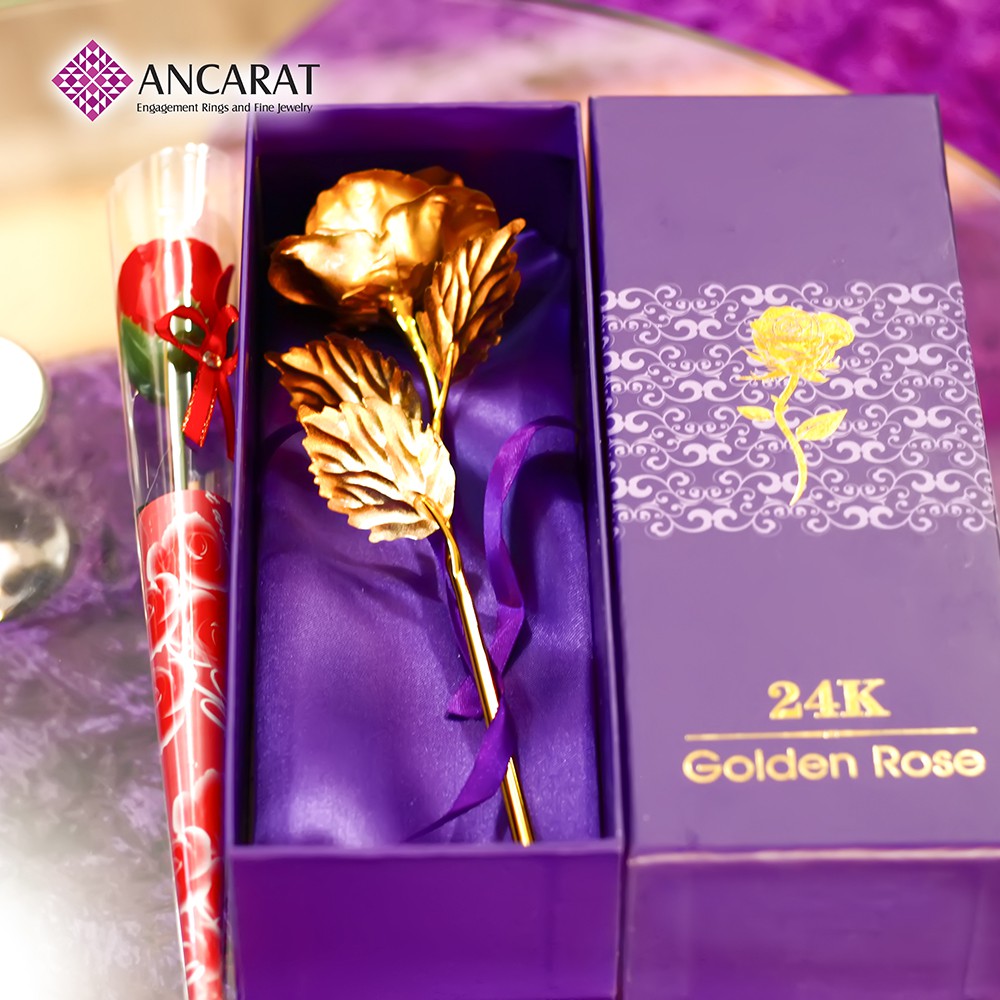 ANCARAT - Hoa Hồng mạ vàng 9999 - AO2.Q067.001