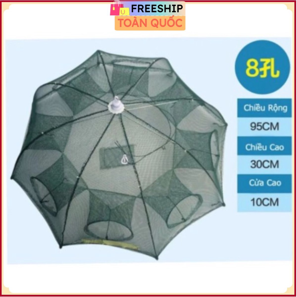 Lưới Đánh Bắt Cá Bát quái 8 Cửa . .