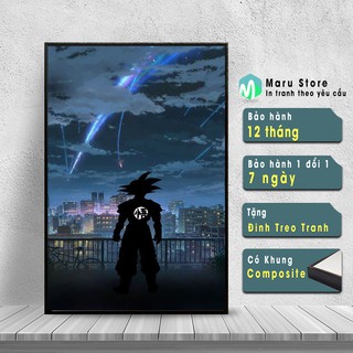 Tranh Bảy Viên Ngọc Rồng Siêu Ngầu Với Nhân Vật Songoku