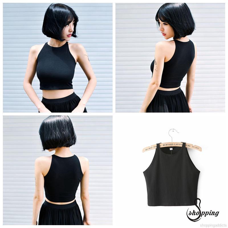 Áo lửng nữ không tay thời trang quyến rũ | BigBuy360 - bigbuy360.vn