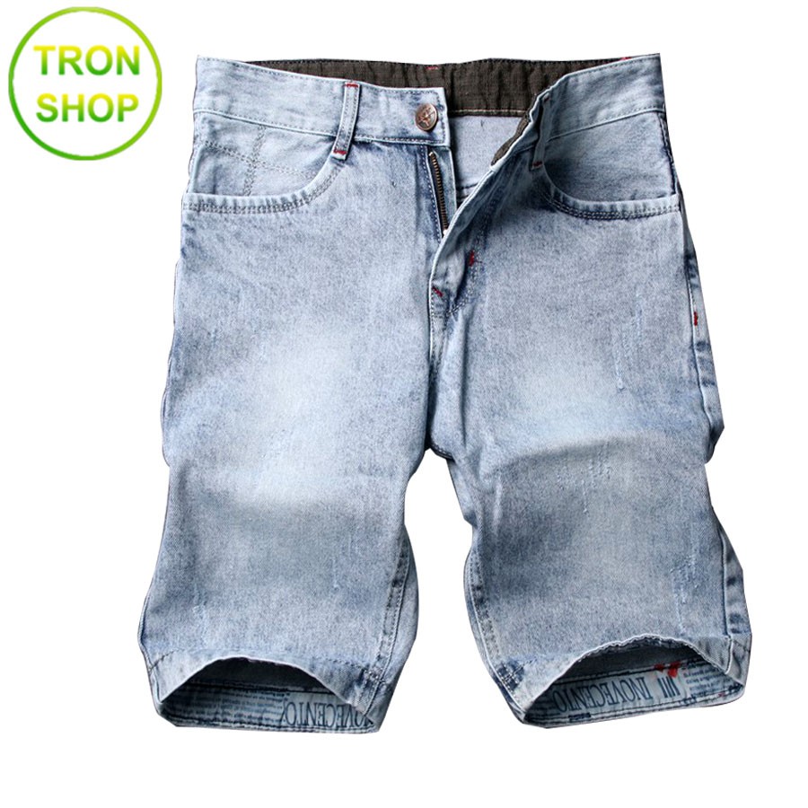 Quần short nam jean TS414 [ Nhập TRONSHOP1 giảm 10% ] vải bền đẹp Tronshop chuyên quần nam