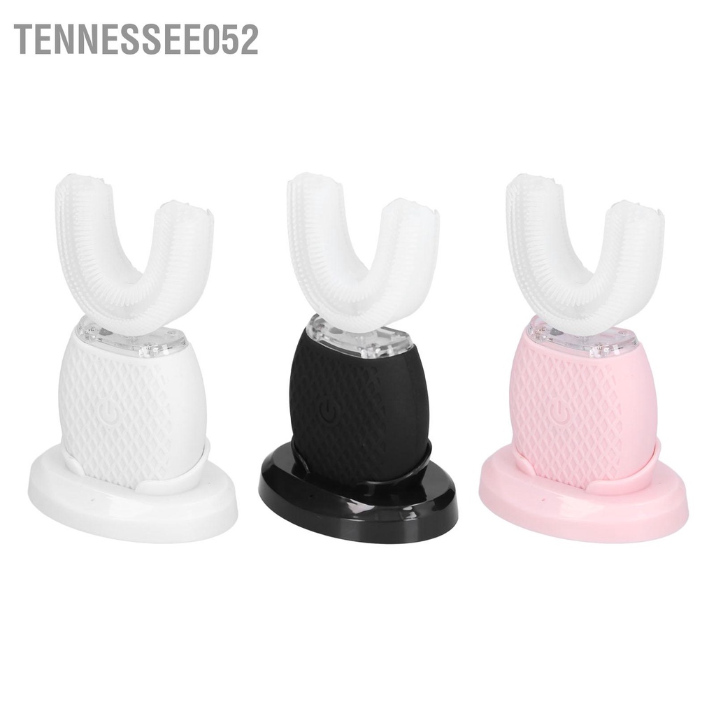 Tennessee052 Bàn chải đánh răng tự động siêu âm Làm trắng bàn điện hình chữ U 360 ° để làm
