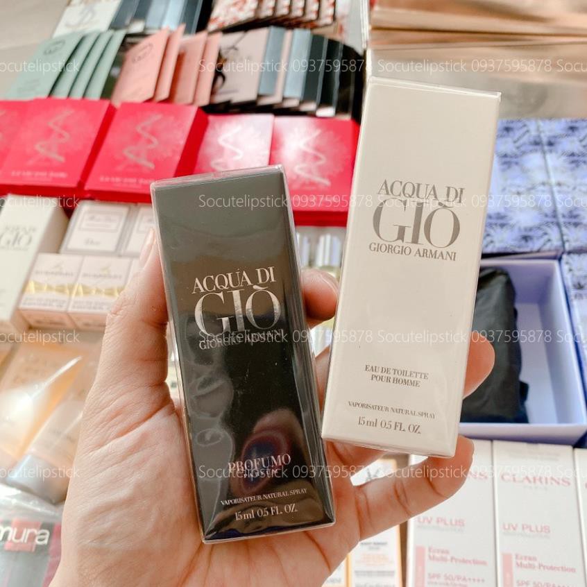 Nước hoa nam Giorgio Armani Acqua di Gio Profumo 15ml - Armani Code Absolu 15ml bản 2021