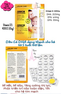 DẦU CÁ DHA JUNIOR LIFELINE CARE NA UY