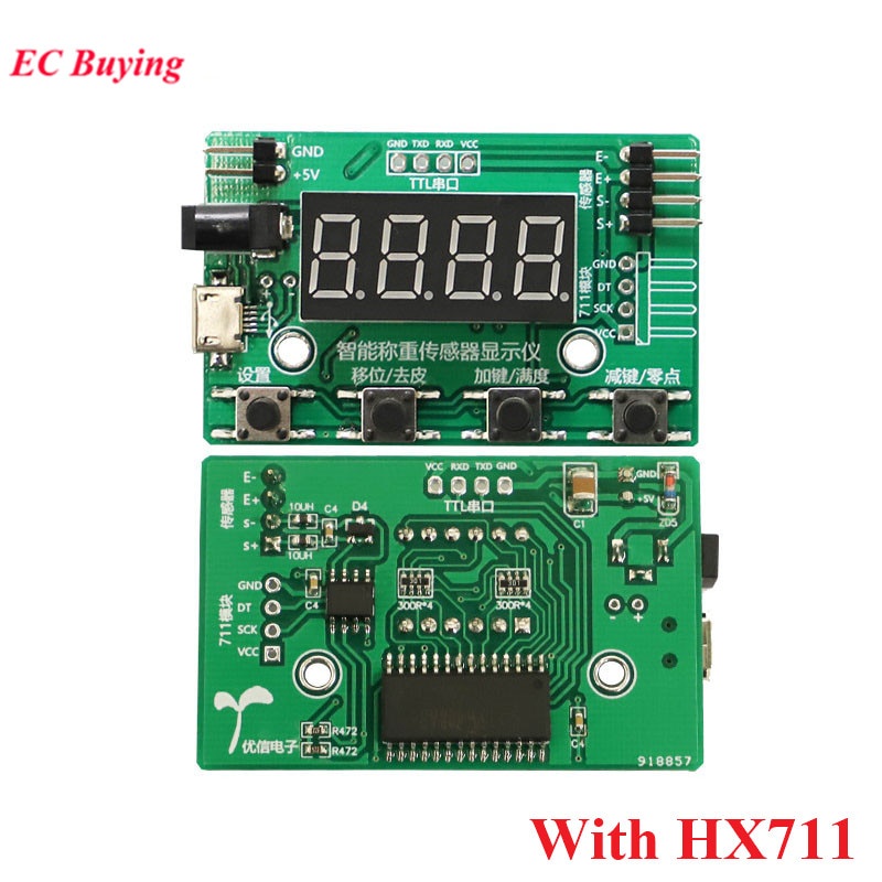 Mô Đun Cảm Biến Cân Điện Tử hx711 ad 1kg 5kg 10kg 20kg