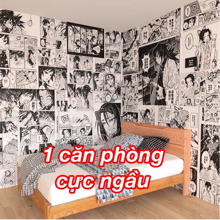 Giấy dán tường, poster tranh anime manga dán tường, ảnh in theo yêu cầu cực rẻ
