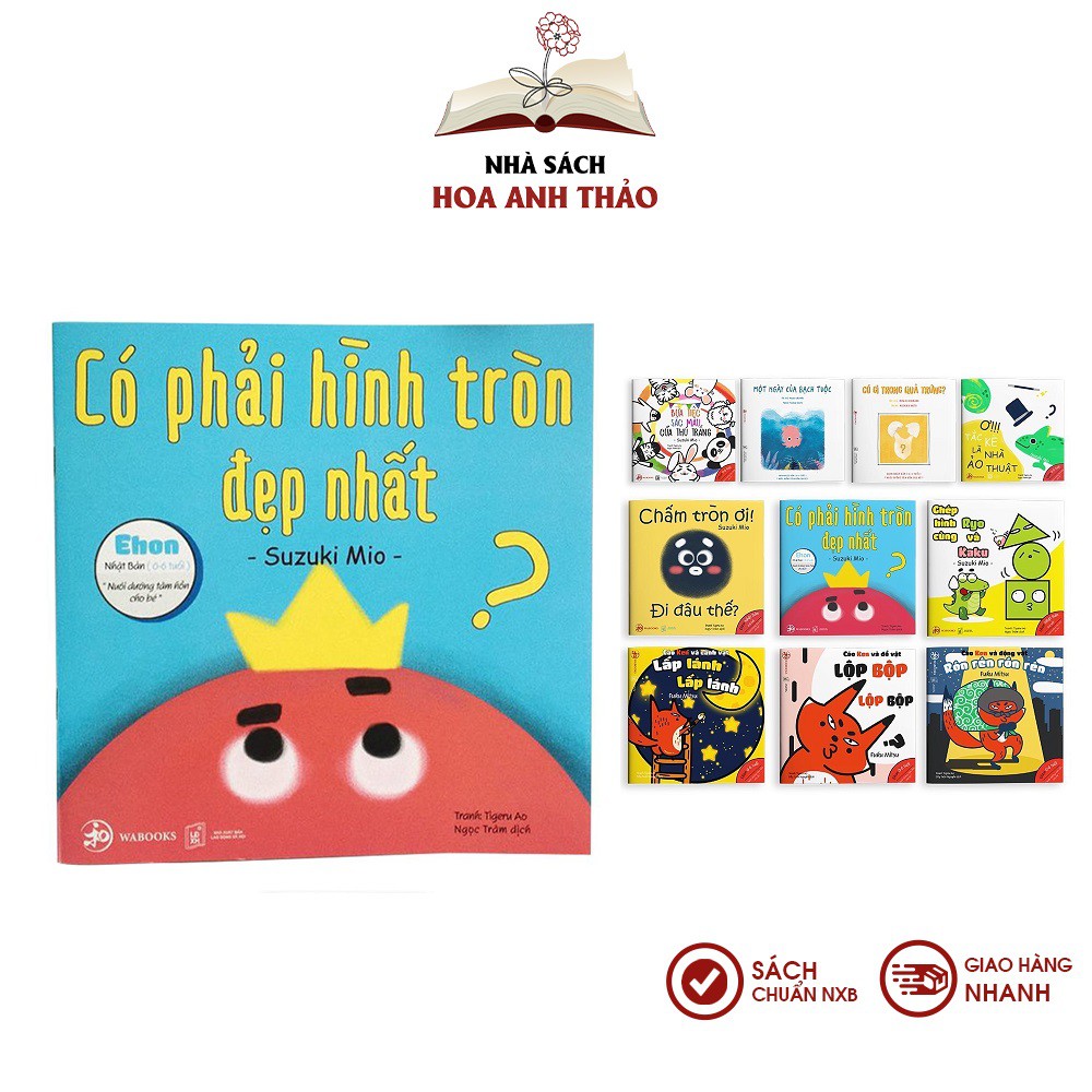 Sách Ehon Nhật bản Combo 10 cuốn màu sắc, âm thanh, hình khối cho bé 06 tuổi