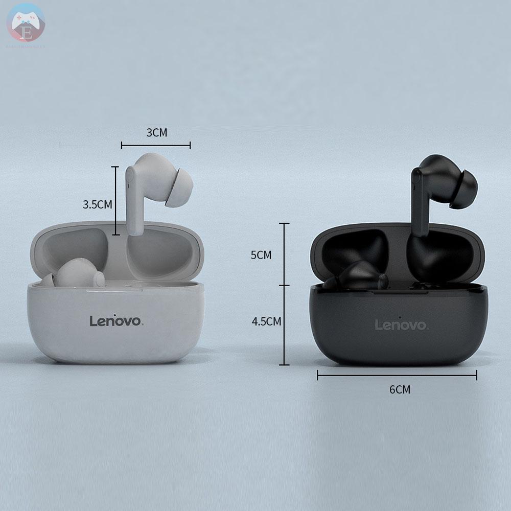 Ê Lenovo HT05 TWS BT5.0 Wireless Earphones In-Ear Earbuds with Smart Touch Control/IPX5 Waterproof/Noise Reduction/Binaural HD Call/3.7g Lightweight Headset Compatible with Andriod iOS BT Phones