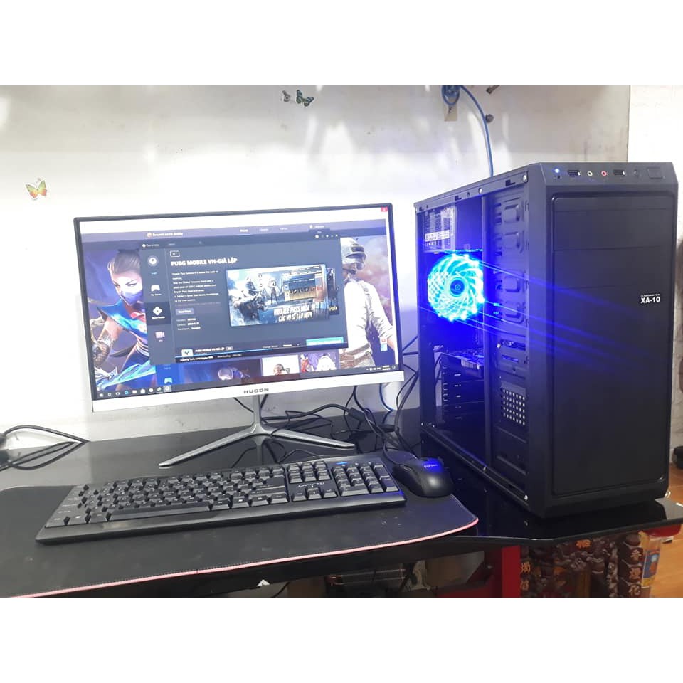 Bộ máy tính để bàn giá rẻ màn 24 inch cong, ful viền, mới ful hộp BẢO HÀNH 12 THÁNG | BigBuy360 - bigbuy360.vn