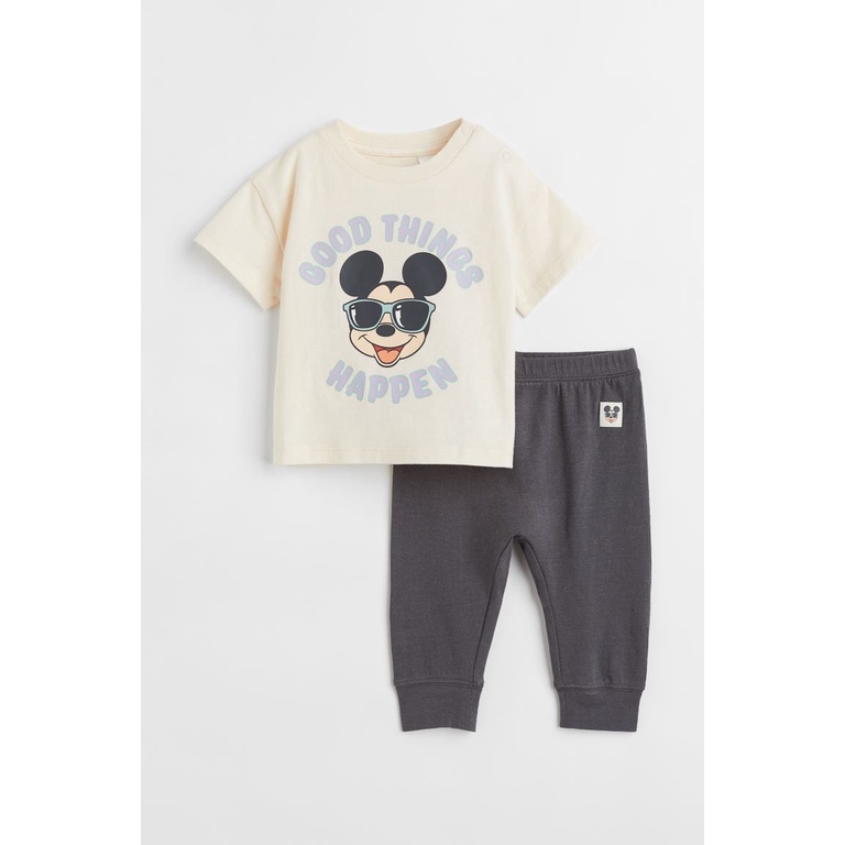 Set quần áo mickey HM H&amp;M_hàng chính hãng authentic UK