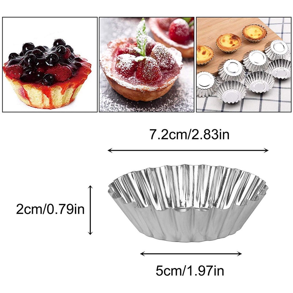 Set 10 Khuôn Làm Bánh Trứng Chống Dính Tiện Lợi