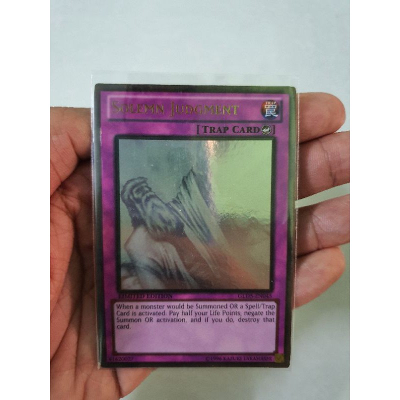 [Thẻ Yugioh] Solemn Judgment Gold Ghost rare (GLD5-EN045)