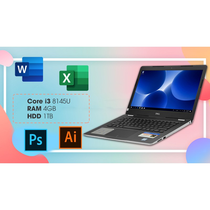 Dell Inspiron 14 3480 NT4X01 core i3-8145u/ RAM 4GB/ HDD 1TB, MÀU BẠC ( NEW FULL BOX) | BigBuy360 - bigbuy360.vn