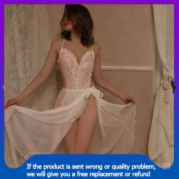 sexy pajamas lingerie📣【Spot goods】💃Cổ Tích Đồ Ngủ Trong Suốt Mùa Thu Của Phụ Nữ Pháp Ren Giường Mỏng Jumpsuit Chia Váy Sexy Mặc Nhà Bộ bvc | BigBuy360 - bigbuy360.vn