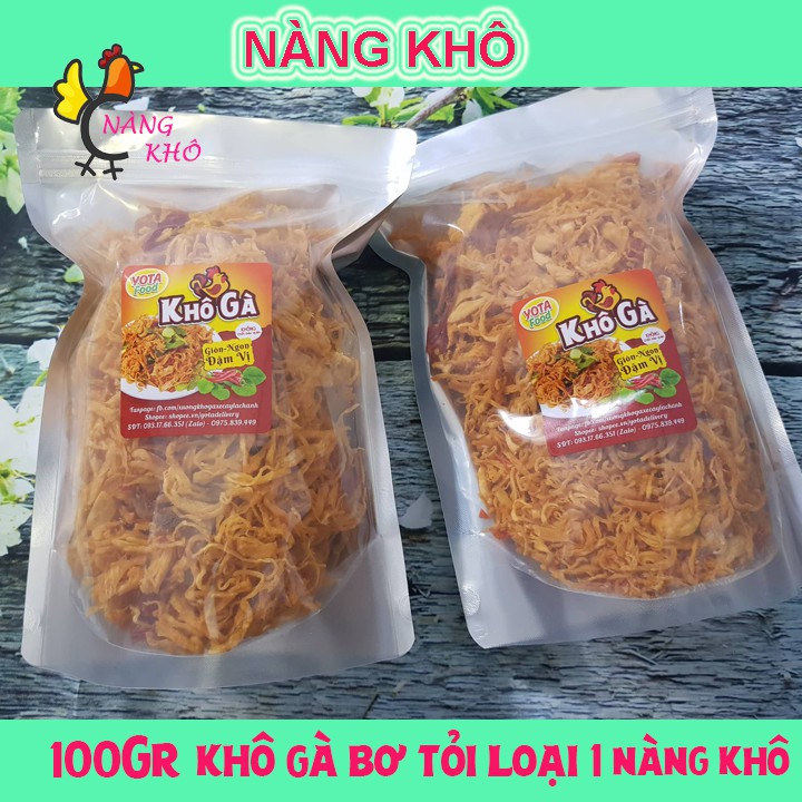 100gr Khô Gà Bơ Tỏi Loại 1 ( Giòn ngon - Đậm vị ) | Nàng Khô | BigBuy360 - bigbuy360.vn