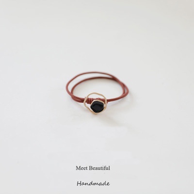 Cột tóc thun Hàn Quốc charm hợp kim